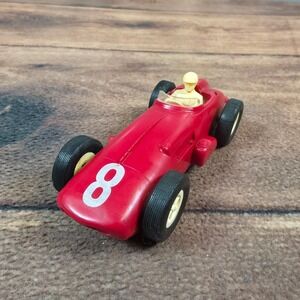 Marx Toys Race Car Kids Red Good Vintage Number 8 Plastic Open Wheel Racer